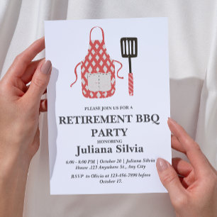 Invitación  Fiesta de Barbacoa de Jubilación 