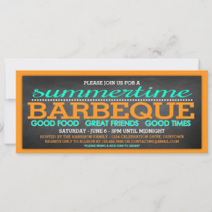 Invitación Fiesta de Barbacoa de Verano