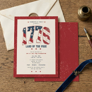 Invitación Fiesta de Barbacoa del Día de la Independencia del
