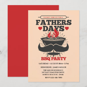Invitación Fiesta de barbacoa del Día del Padre