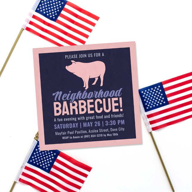 Invitación Fiesta de Barbacoa del Vecindario (Subido por el creador)