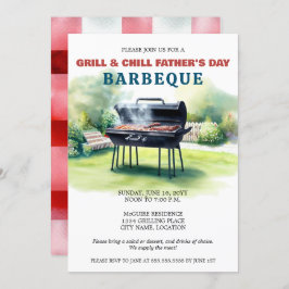 Invitación Fiesta de barbacoa Grill and Chill