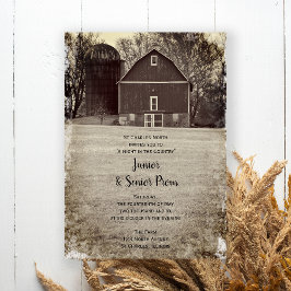Invitación Fiesta de Barn de País Junior / Senior Prom