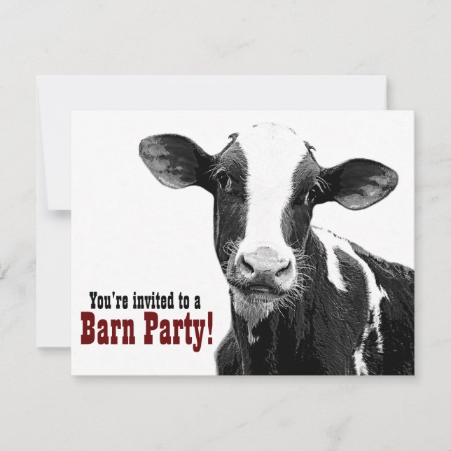 Invitación Fiesta de Barn - Estilo de país únete (Anverso)