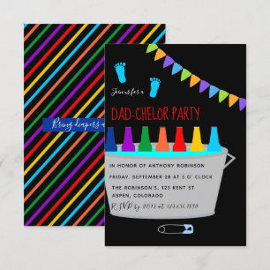 Invitación Fiesta de Barril de Cerveza para Baby Shower Dadch