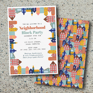 Invitación Fiesta de Barrio Conozca a sus Vecinos