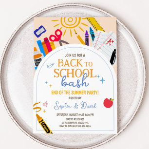 Invitación Fiesta de Bash Back to School