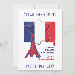 Invitación Fiesta DE BASTILLE DAY