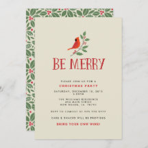 Fiesta de Be Merry Cardinal Navidades