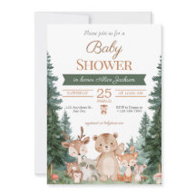 Fiesta de Bebé Animales del Bosque Boho