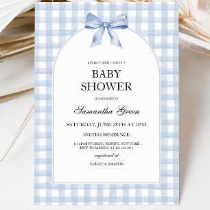 Invitación Fiesta de Bebé Azul