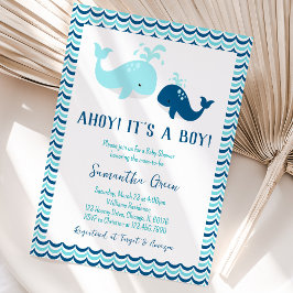 Invitación Fiesta de Bebé Ballena