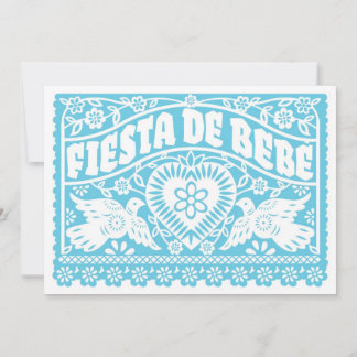 Invitación Fiesta de Bebe Blue Love Birds Baby Shower