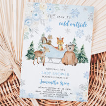 Fiesta de Bebé Blue Winter Woodland