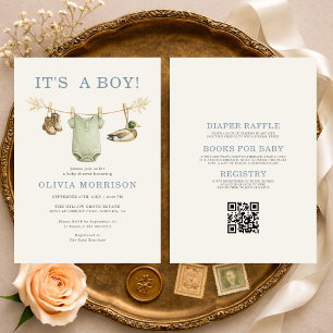 Invitación Fiesta de Bebé: Caza de Patos Todo en Uno Es un Ni