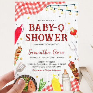 Invitación Fiesta de Bebé con Barbacoa
