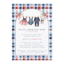 Fiesta de Bebé con Ropa Patriótica Americana