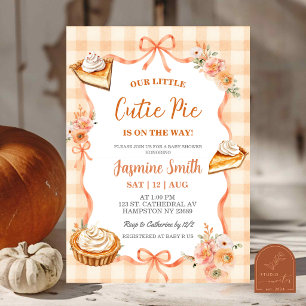 Invitación Fiesta de Bebé Coquette Cottage Cutie Pie