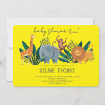 Fiesta de Bebé de Fauna de la Jungla