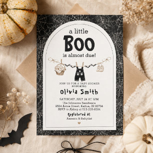 Invitación fiesta de bebé de Halloween