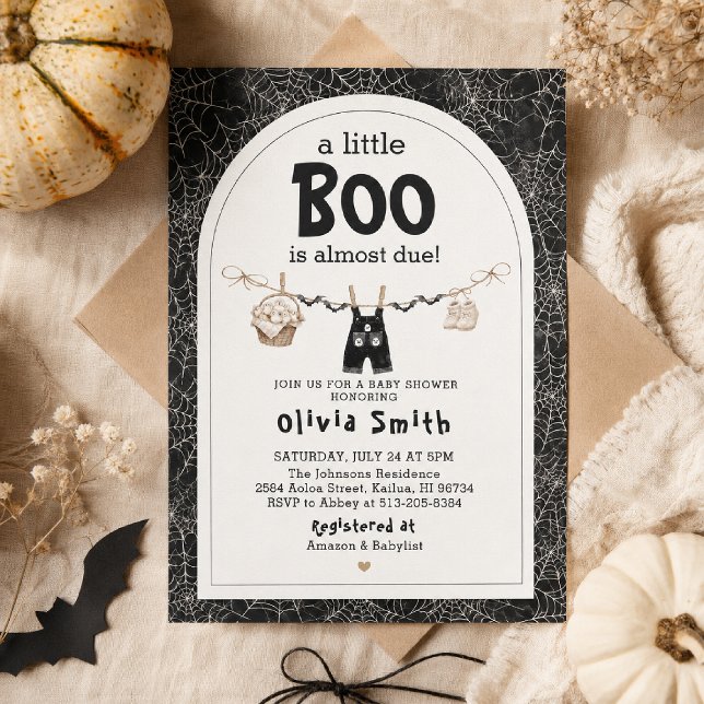 Invitación fiesta de bebé de Halloween (Subido por el creador)