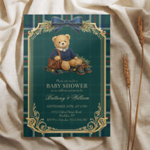 Fiesta de Bebé de Oso de Peluche Prep de Lujo a Cu