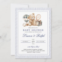 Fiesta de Bebé de Oso Polo Preppy Niño Cuadrillé