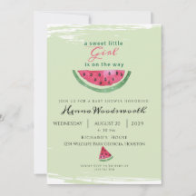 Fiesta de Bebé de Sandía Dulce Niña Verano 