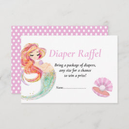 Invitación Fiesta de Bebé de Sirena Diape Raffel Bajo el Mar