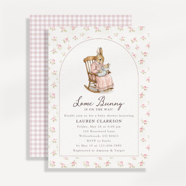 Invitación Fiesta de Bebé de Some Bunny Inspirada en Libros A (Subido por el creador)