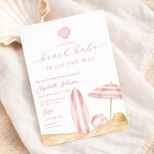 Invitación Fiesta de Bebé de Verano Beach Babe