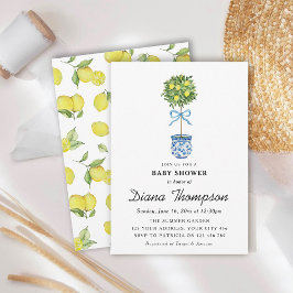 Invitación Fiesta de Bebé de Verano con Limonero
