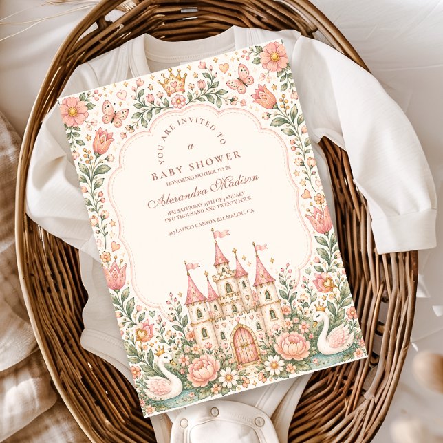 Invitación Fiesta de Bebé del Caprichoso Castillo de Cuento d (Subido por el creador)