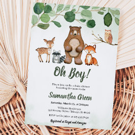 Invitación Fiesta de Bebé en el Bosque