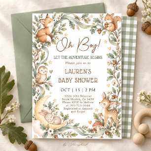 Invitación Fiesta de Bebé en el Bosque