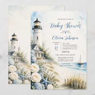 Invitación Fiesta de Bebé en el Faro Costero
