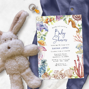 Invitación Fiesta de Bebé en el Océano