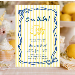 Invitación Fiesta de Bebé Italiana Ciao Bambino