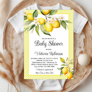 Invitación Fiesta de bebé limón adorable