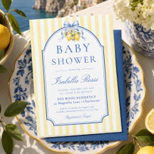Fiesta de Bebé Limón Azul de la Costa de Amalfi
