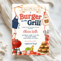 Fiesta de Bebé Mixto Bun & Burgers Gingham BBQ