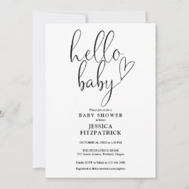 Invitación Fiesta de Bebé Neutral Todo en Uno para Bebé