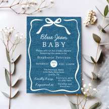 Fiesta de bebé niño brunch mezclilla bebé Jean azu
