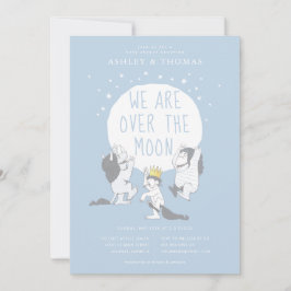 Invitación Fiesta de Bebé Niño Cosas Salvajes | Sobre la Luna