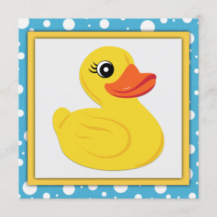 Invitación Fiesta de Bebé Pato de Goma
