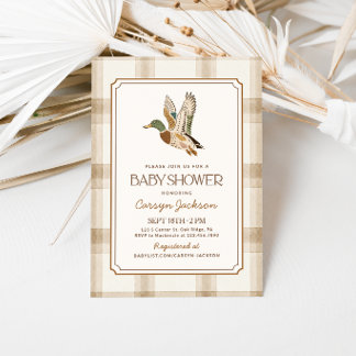 Invitación Fiesta de Bebé Pato Silvestre