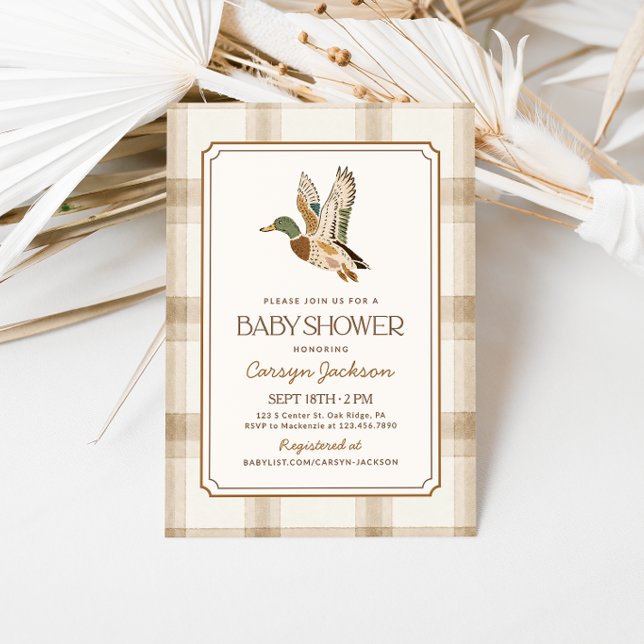 Invitación Fiesta de Bebé Pato Silvestre (Subido por el creador)