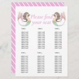 Invitación Fiesta de bebé sirena bajo el mar