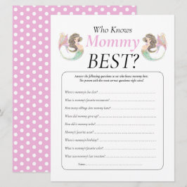 Invitación Fiesta de bebé sirena bajo el mar