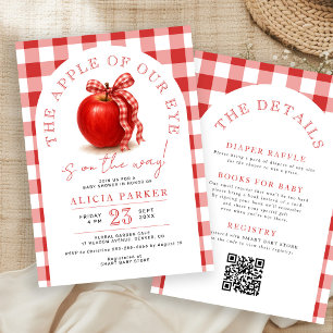 Invitación Fiesta de bebé todo en uno la niña de nuestros ojo